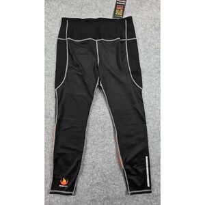 SAUNATEK Men's Neoprene Sweat Sauna Body Shaper Pants Waist Trainer Leggings 2XL